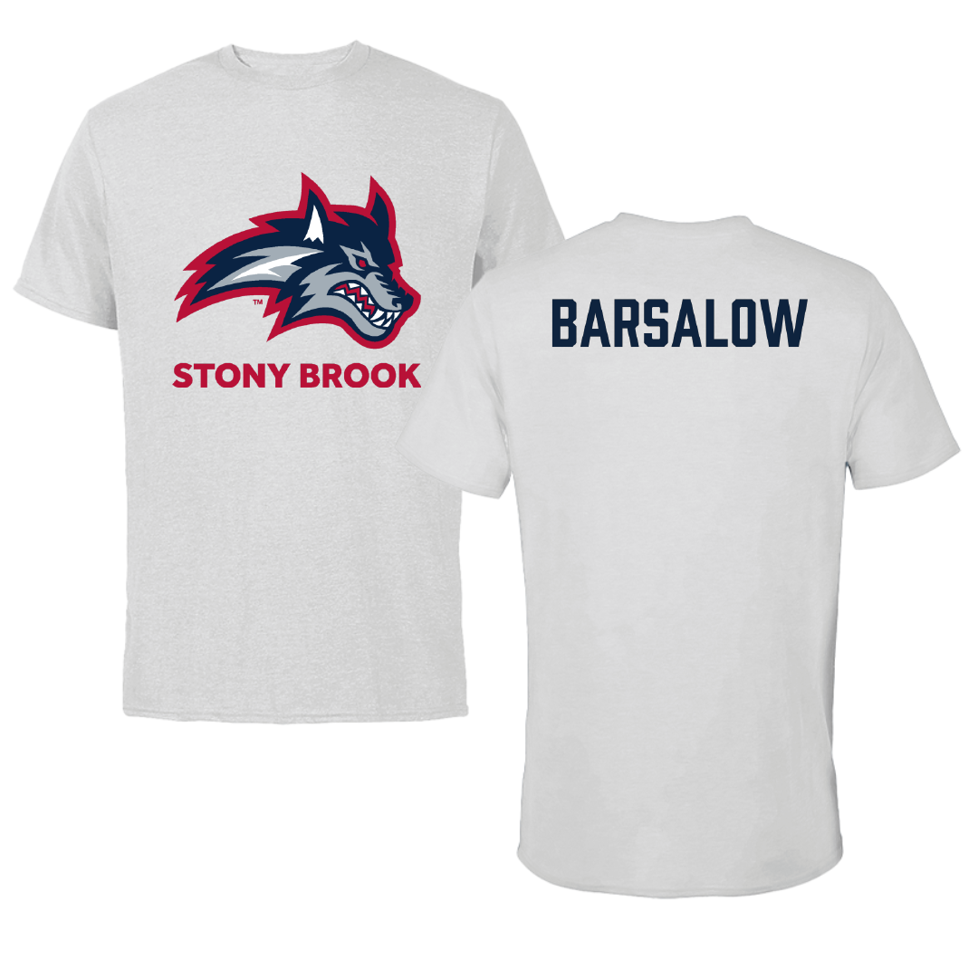 Stony Brook University TF and XC Light Gray Performance Tee - Logan Barsalow