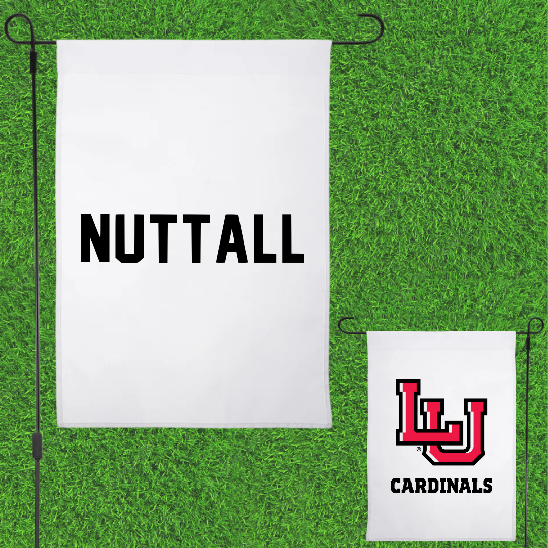 Lamar University TF and XC White Garden Flag - Riley Nuttall