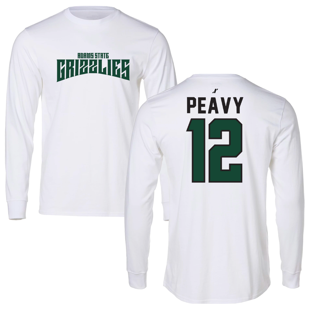 Adams State University Basketball White Classic Long Sleeve - #12 Daisha Peavy