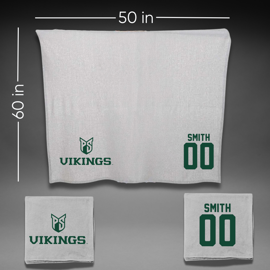 Portland State University Softball Gray Blanket - #00 Neveah Smith