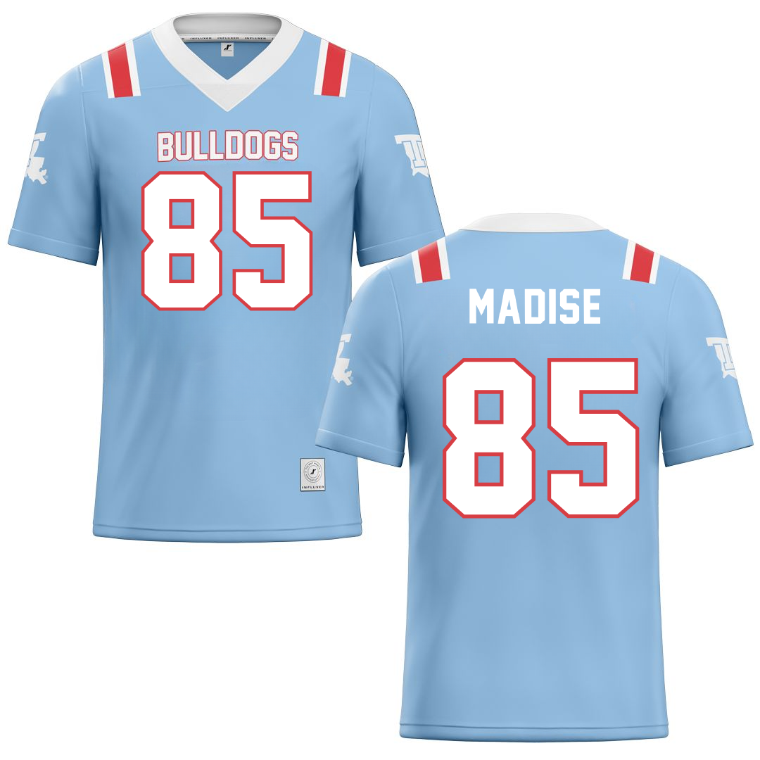 Louisiana Tech University Blue Ice Football Jersey - #85 Adem Madise
