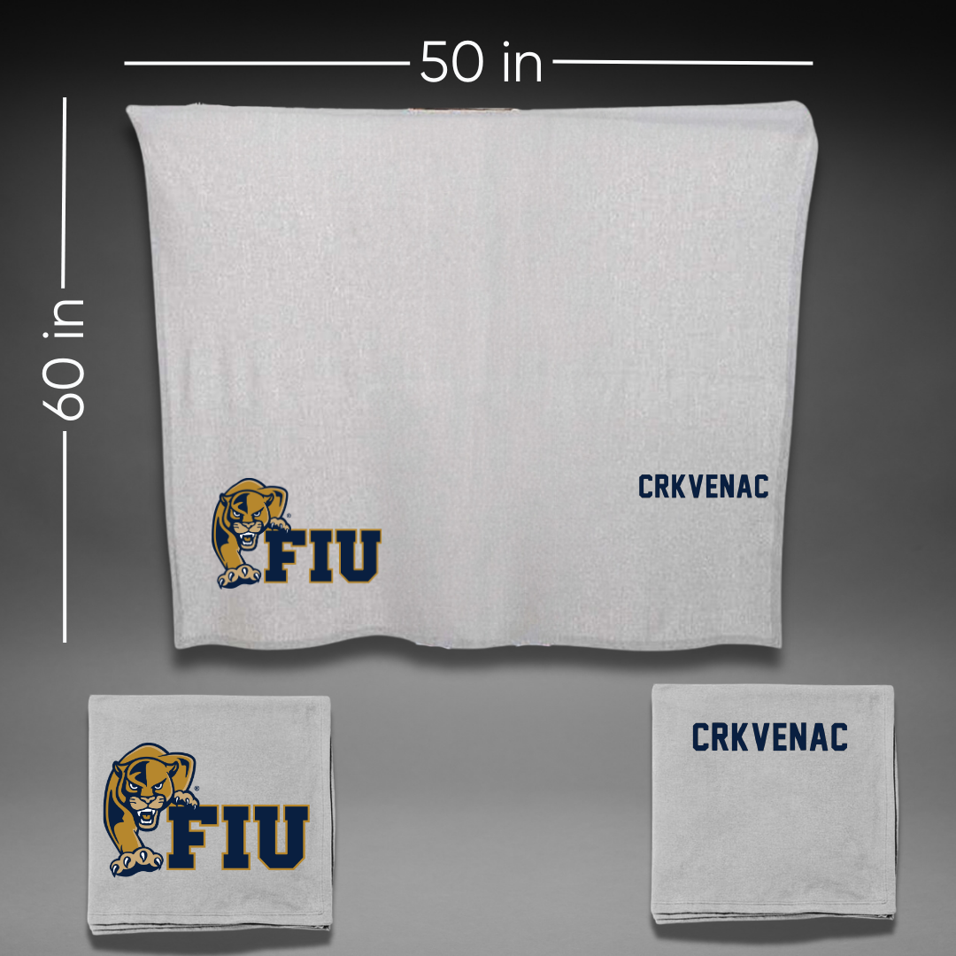 Florida International University TF and XC Gray Blanket - Cole Crkvenac