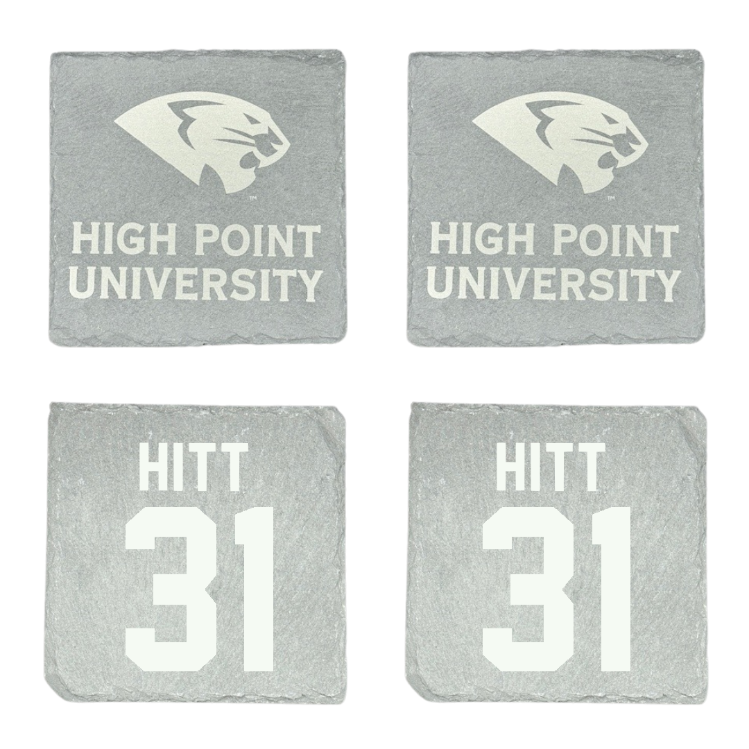 High Point University Baseball Stone Coaster (4 Pack)  - #31 Dalton Hitt