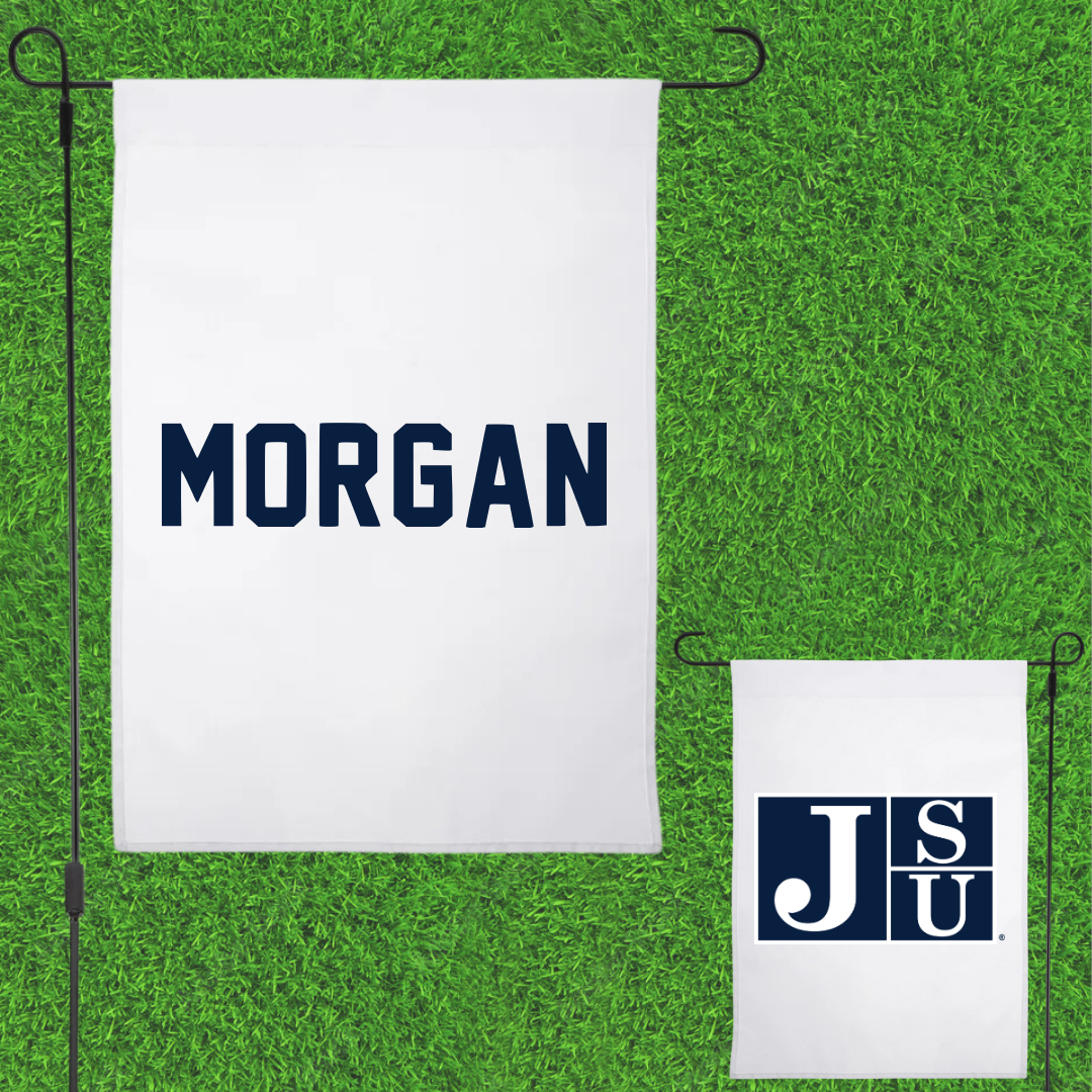 Jackson State University Cheer White Garden Flag - Tylah Morgan