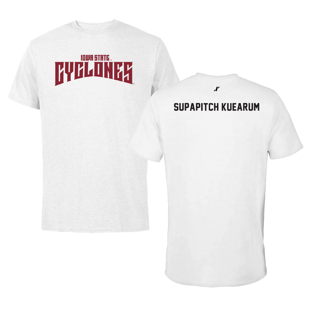 Iowa State University Tennis White Classic Tee - Anna Supapitch Kuearum