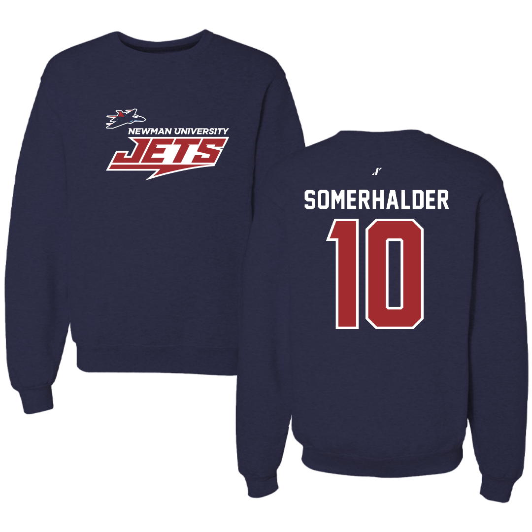 Newman University Basketball Navy General Crewneck - #10 Sam Somerhalder