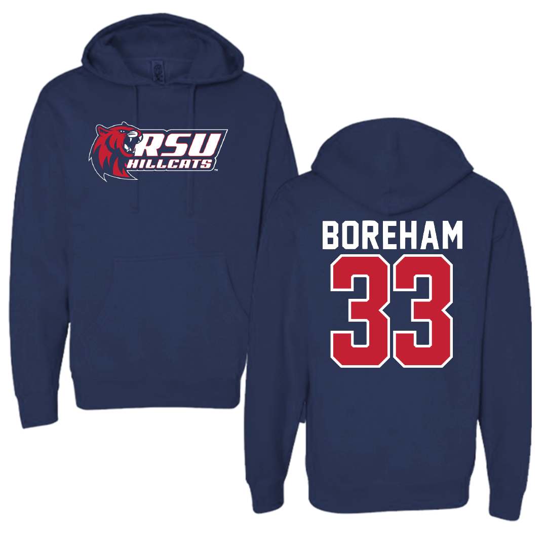 Rogers State University Soccer Navy Hoodie - #33 Jackson Boreham