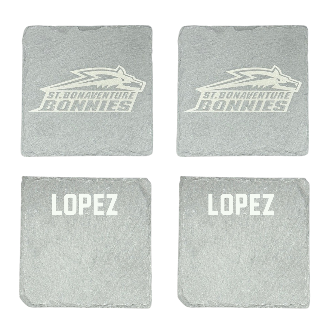 St. Bonaventure University TF and XC Stone Coaster (4 Pack)  - Joshua Lopez
