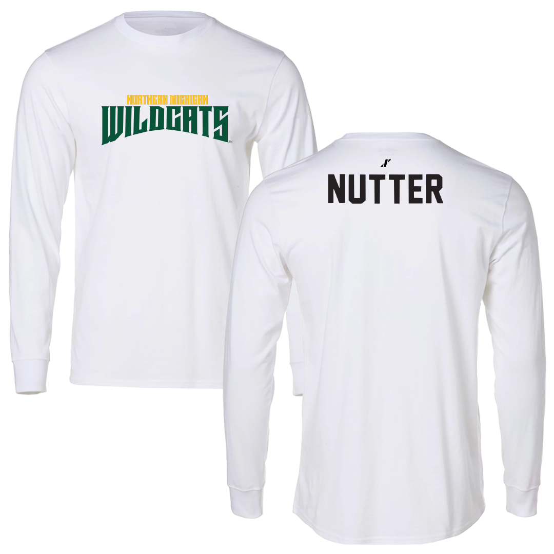 Northern Michigan University Greco-Roman Wrestling White Classic Long Sleeve - Aidan Nutter