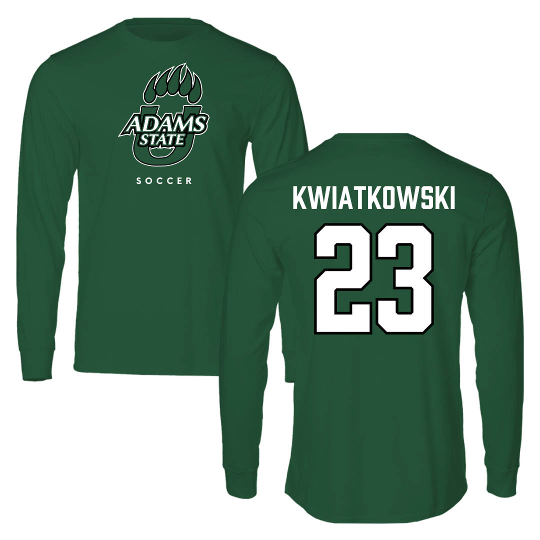 Adams State University Soccer Green Performance Long Sleeve - #23 Hailey Kwiatkowski