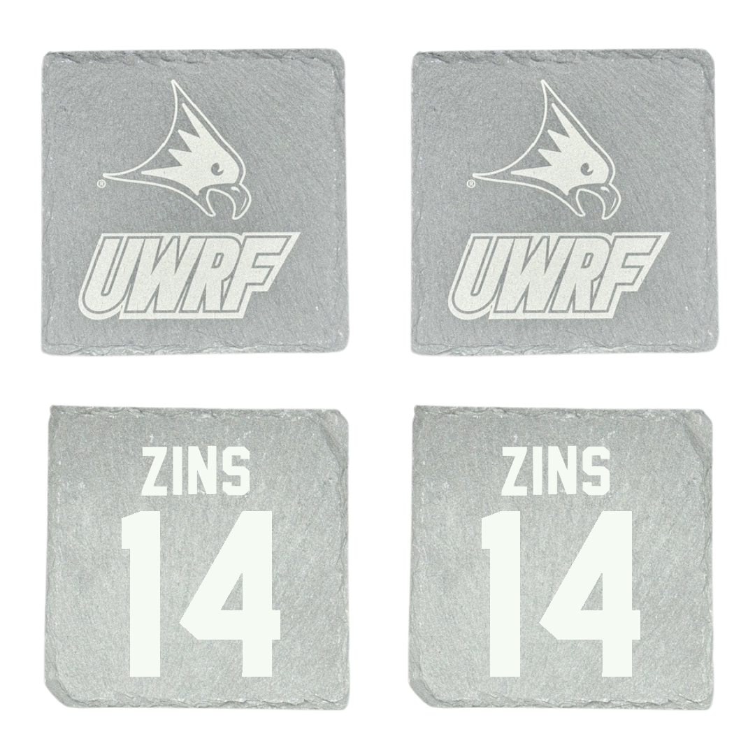 University of Wisconsin-River Falls Soccer Stone Coaster (4 Pack)  - #14 Macy Zins