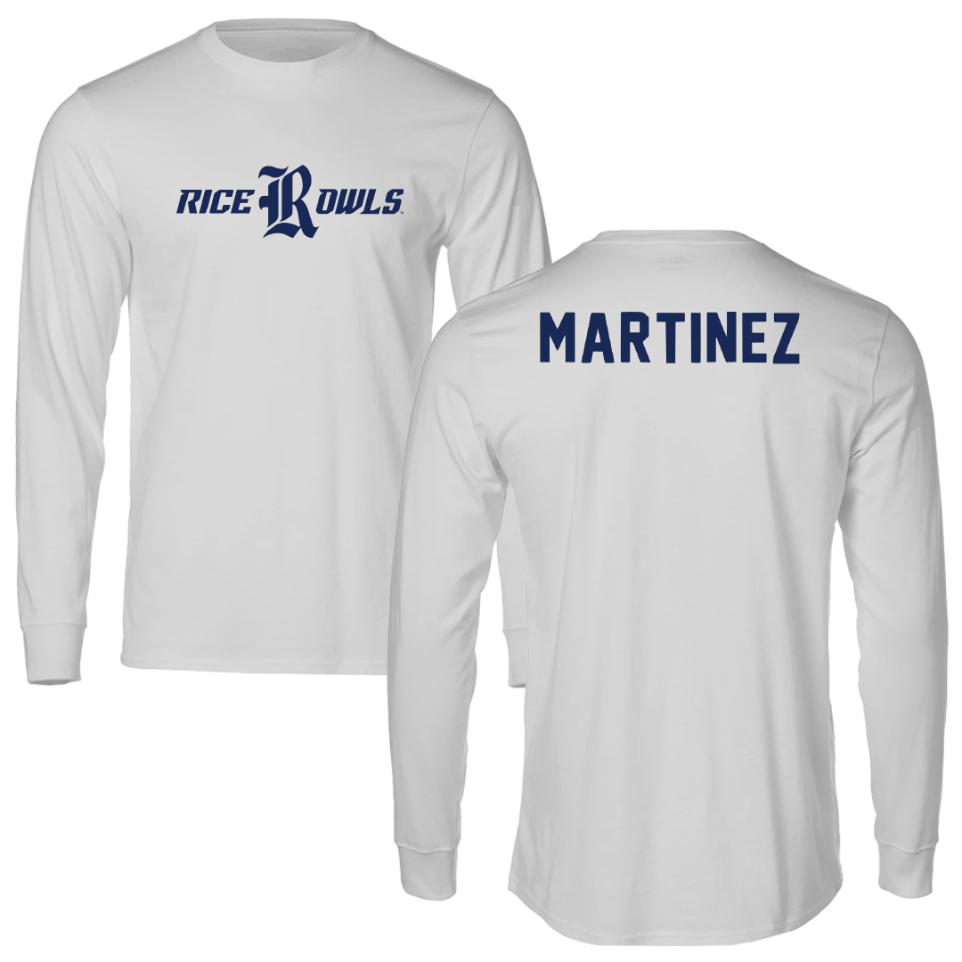 Rice University Tennis Light Gray Long Sleeve - Fernanda Martinez