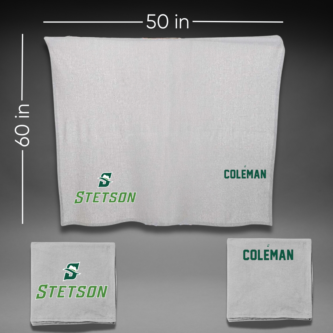 Stetson University Cheer Gray Blanket - Gracie Coleman