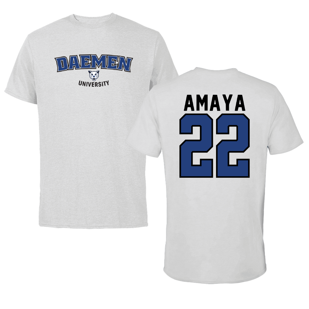 Daemen University Soccer Light Gray Performance Tee - #22 Mariantonia Amaya
