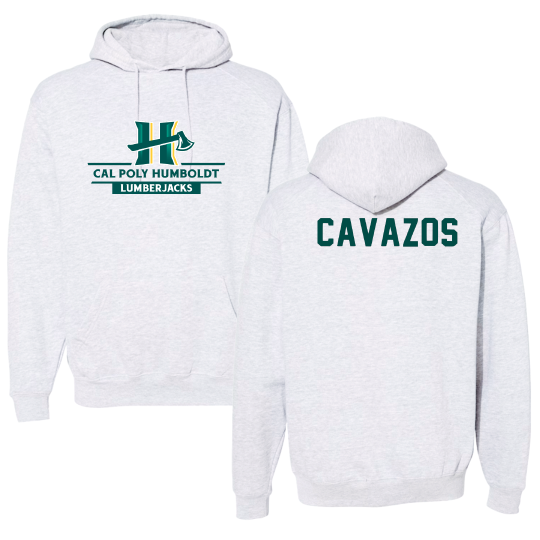 Cal Poly Humboldt Wrestling Gray Hoodie - Josiah Cavazos
