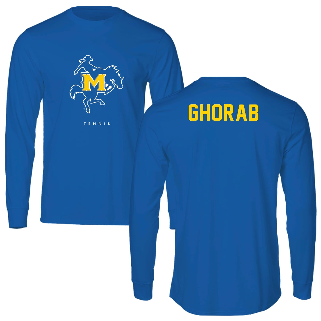 McNeese State University Tennis Blue Long Sleeve - Toffee Ghorab