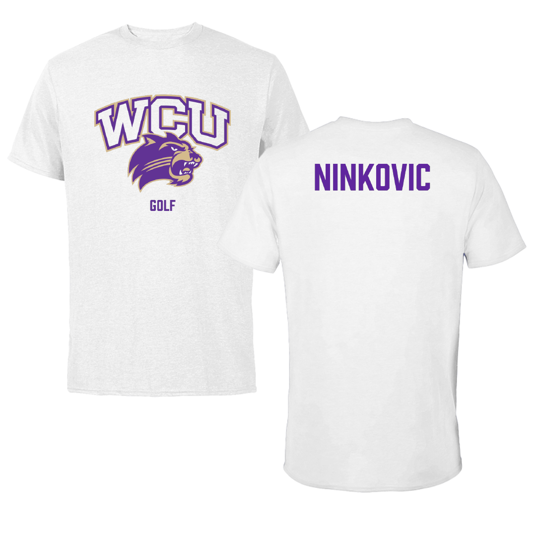 Western Carolina University Golf White Tee - Ivan Ninkovic