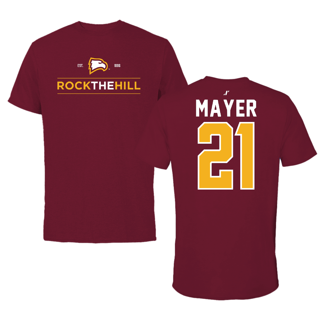 Winthrop University Lacrosse Garnet General Tee - #21 Madison Mayer