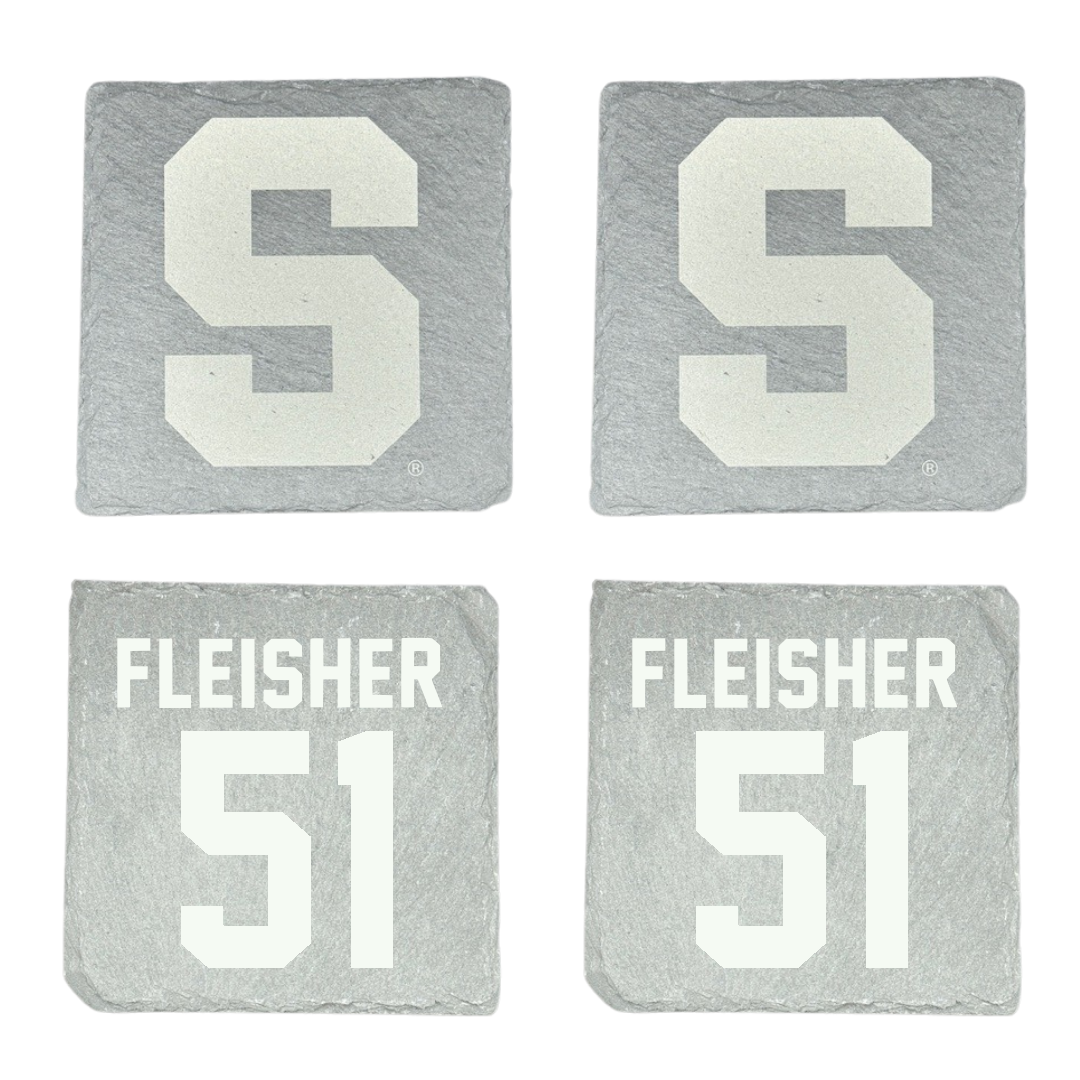 Syracuse University Basketball Stone Coaster (4 Pack)  - #51 Nate Fleisher