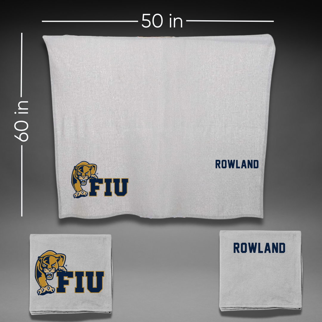 Florida International University TF and XC Gray Blanket - De’quan Rowland