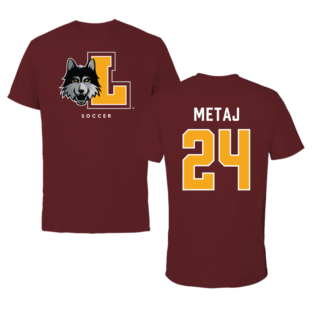 Loyola University-Chicago Soccer Maroon Mascot Performance Tee - #24 Ava Metaj