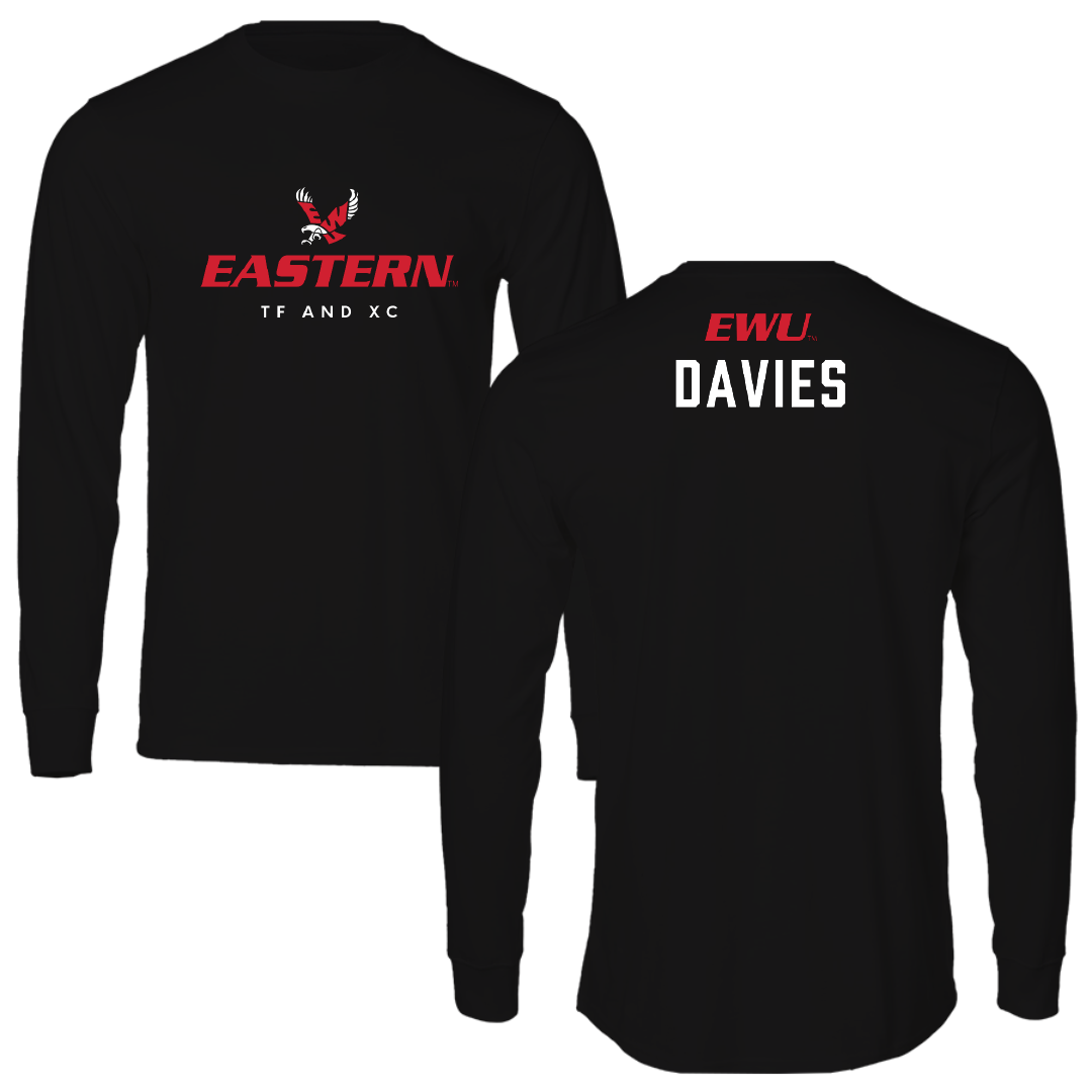Eastern Washington University TF and XC Black Eastern Performance Long Sleeve - Rhiannon Davies