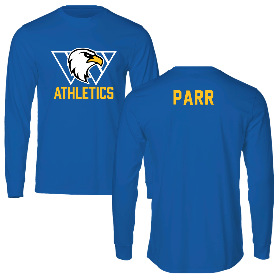 Williams Baptist University Golf Blue Long Sleeve - Tyler Parr
