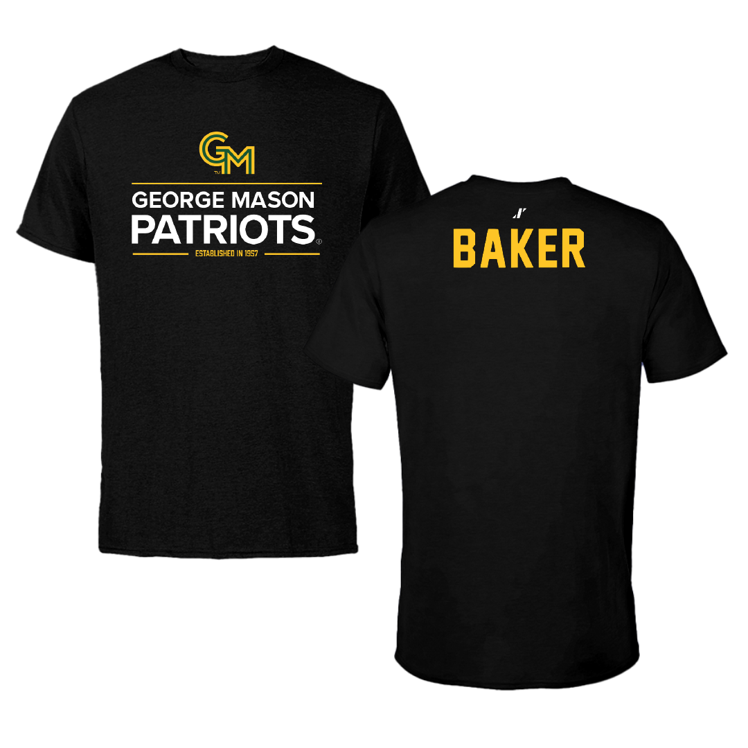 George Mason University Wrestling Black General Tee - Markel Baker