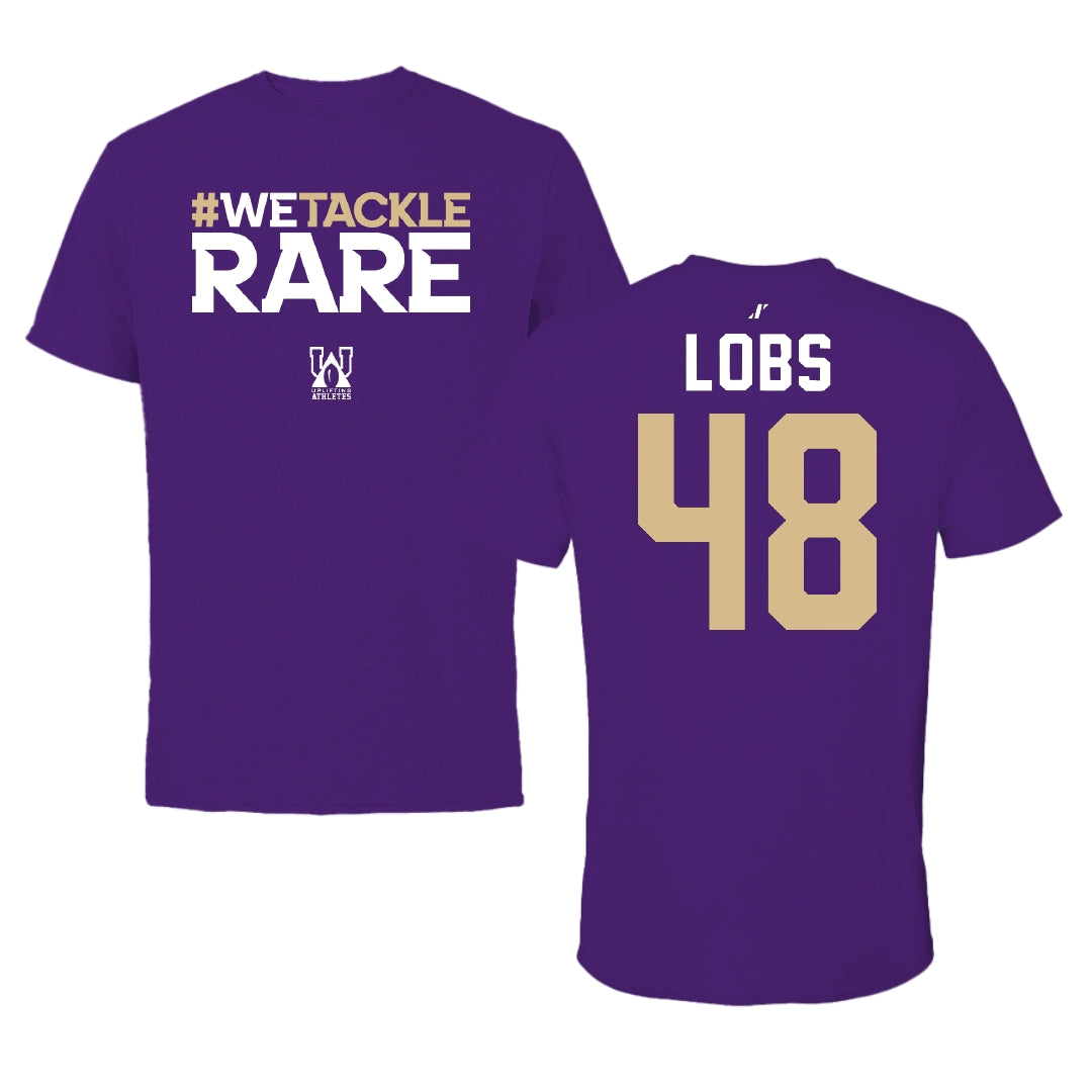 Western Carolina University Baseball Purple Uplifting Athletes Tee - #48 John Lobs