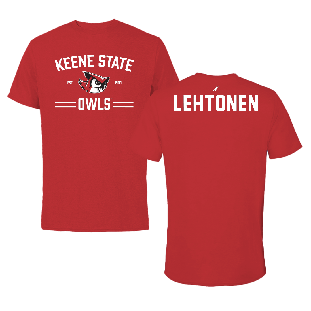 Keene State College Golf Red General Performance Tee - Bradley Lehtonen