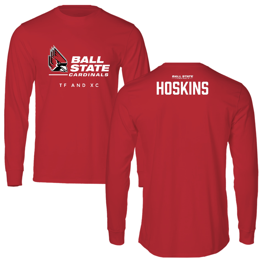 Ball State University TF and XC Red Long Sleeve - Maci Hoskins