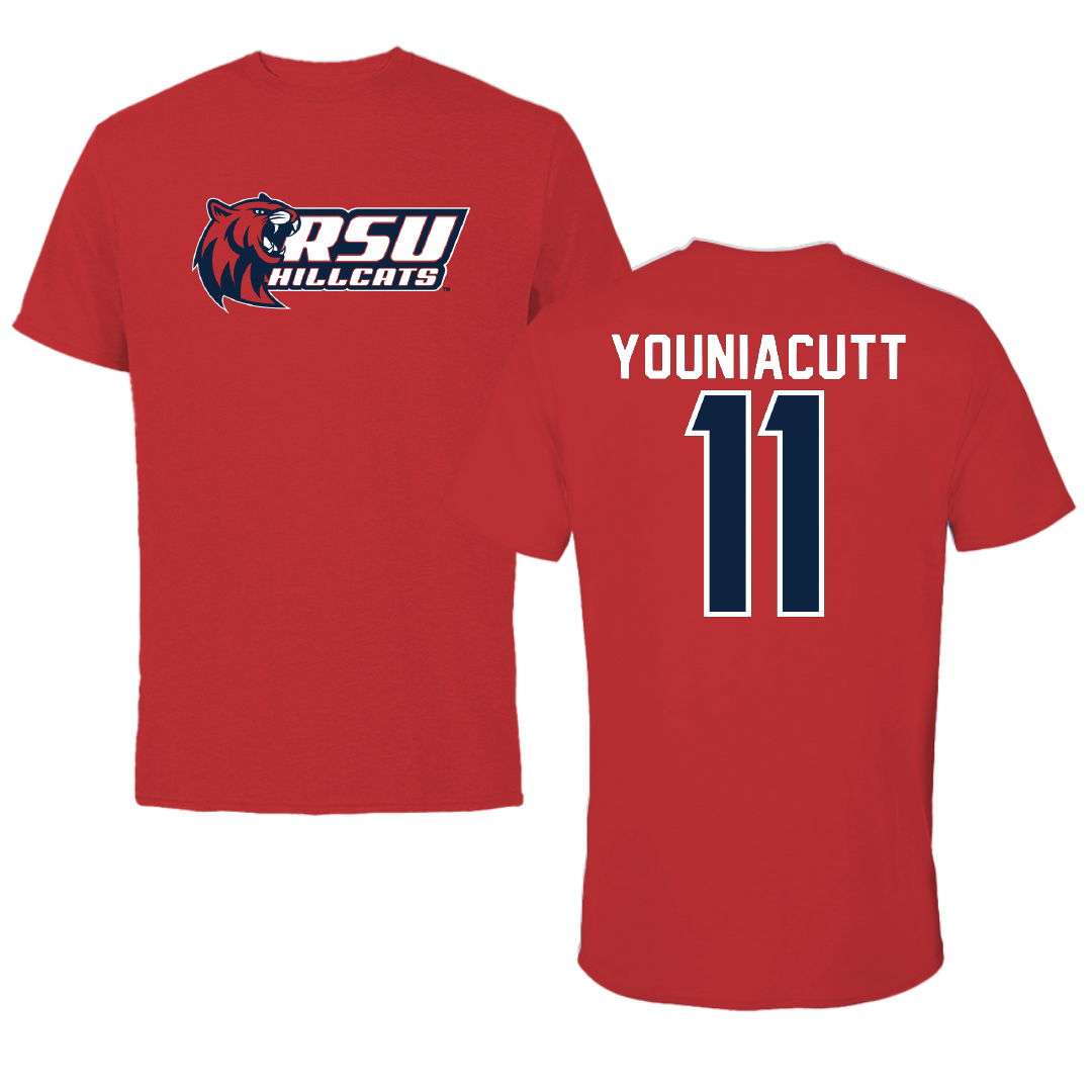 Rogers State University Soccer Red Tee - #11 Taylor Youniacutt