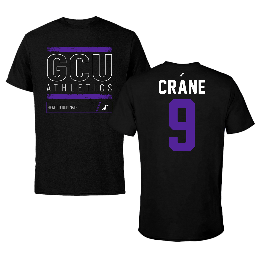 Grand Canyon University Football Black Dominate Tee - #9 Caraline Crane