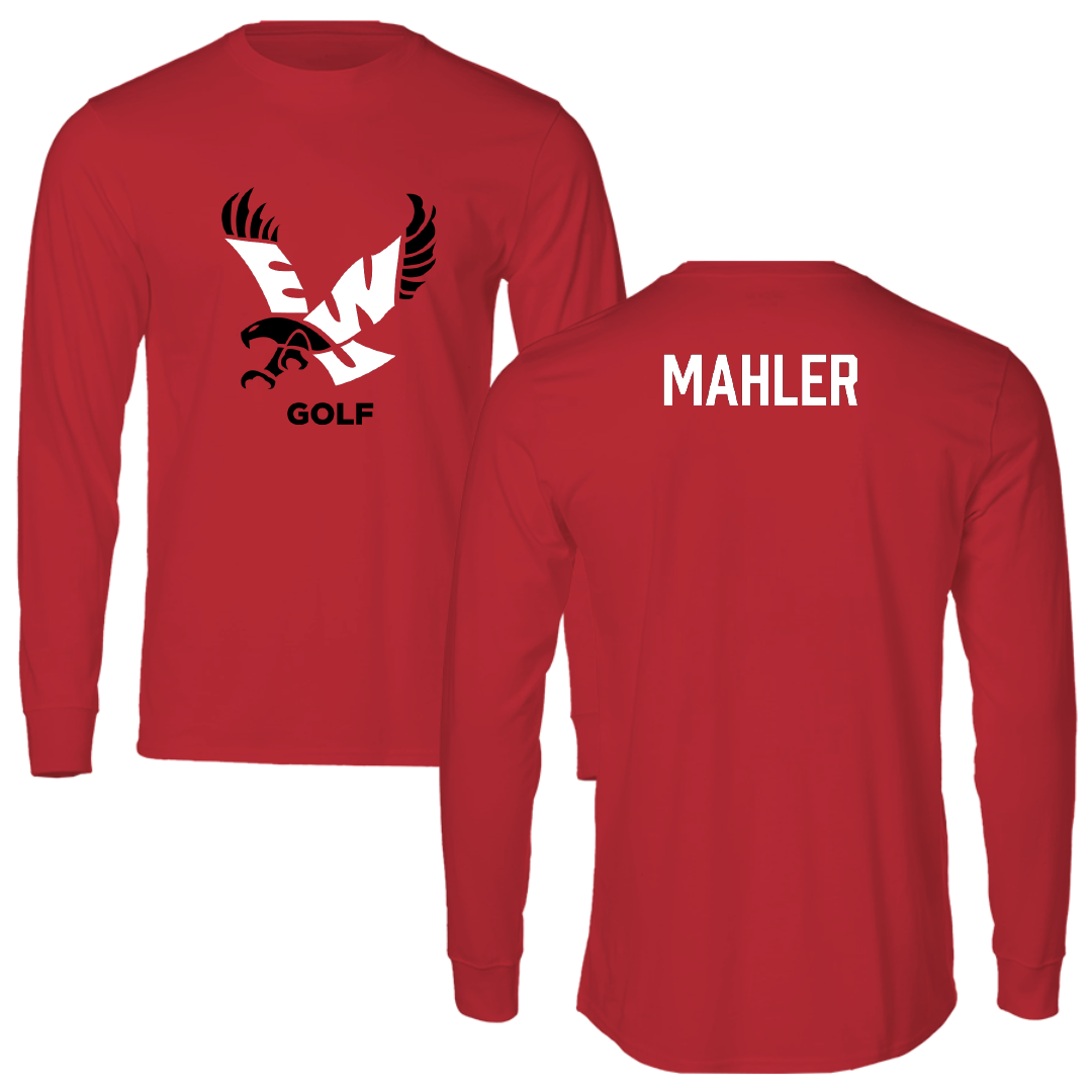 Eastern Washington University Golf Red EWU Performance Long Sleeve - Brooke Mahler