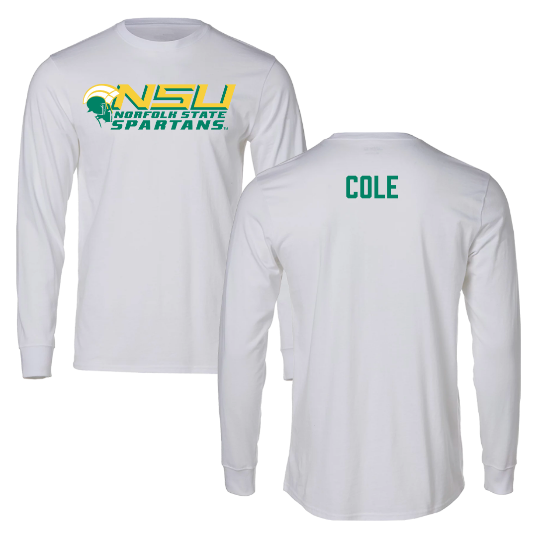 Norfolk State University TF and XC White Long Sleeve - Kai Cole