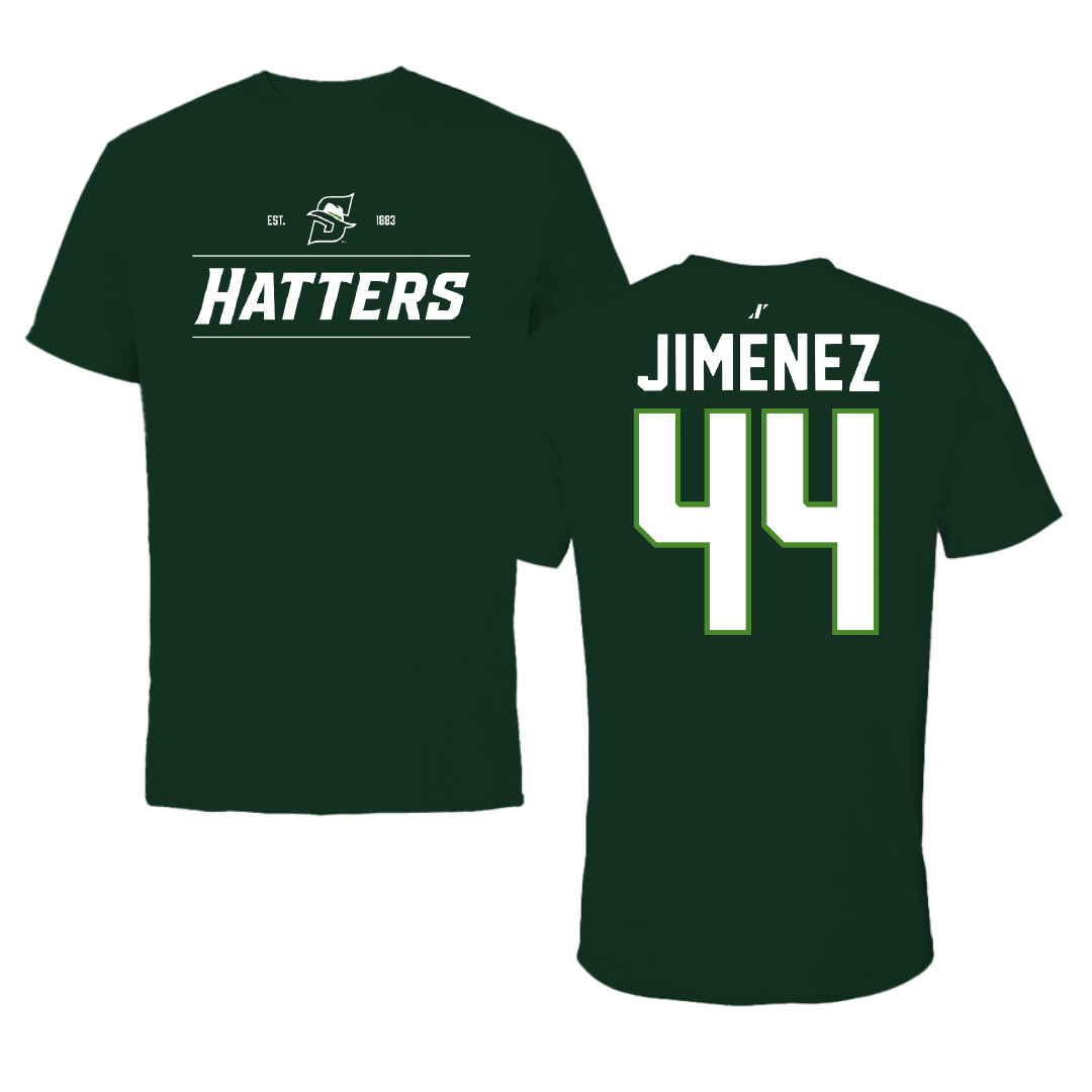 Stetson University Football Forest Green General Tee - #44 Christopher Jimenez