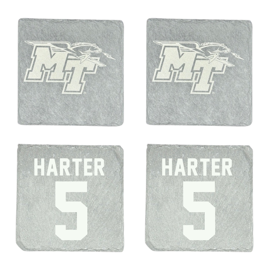 Middle Tennessee State University Softball Stone Coaster (4 Pack)  - #5 Macie Harter