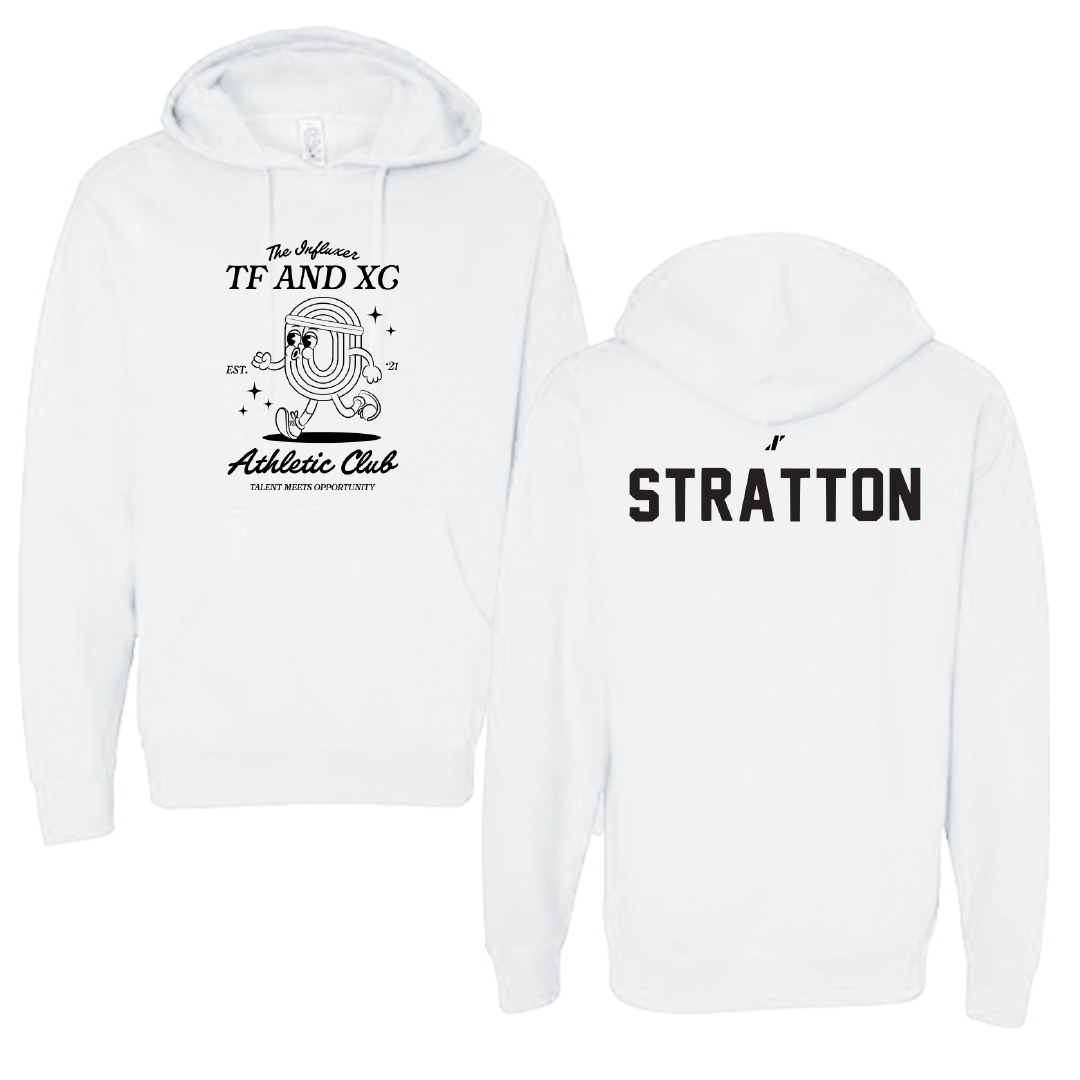 TF and XC White Influxer Athletic Club Hoodie - Matthew Stratton