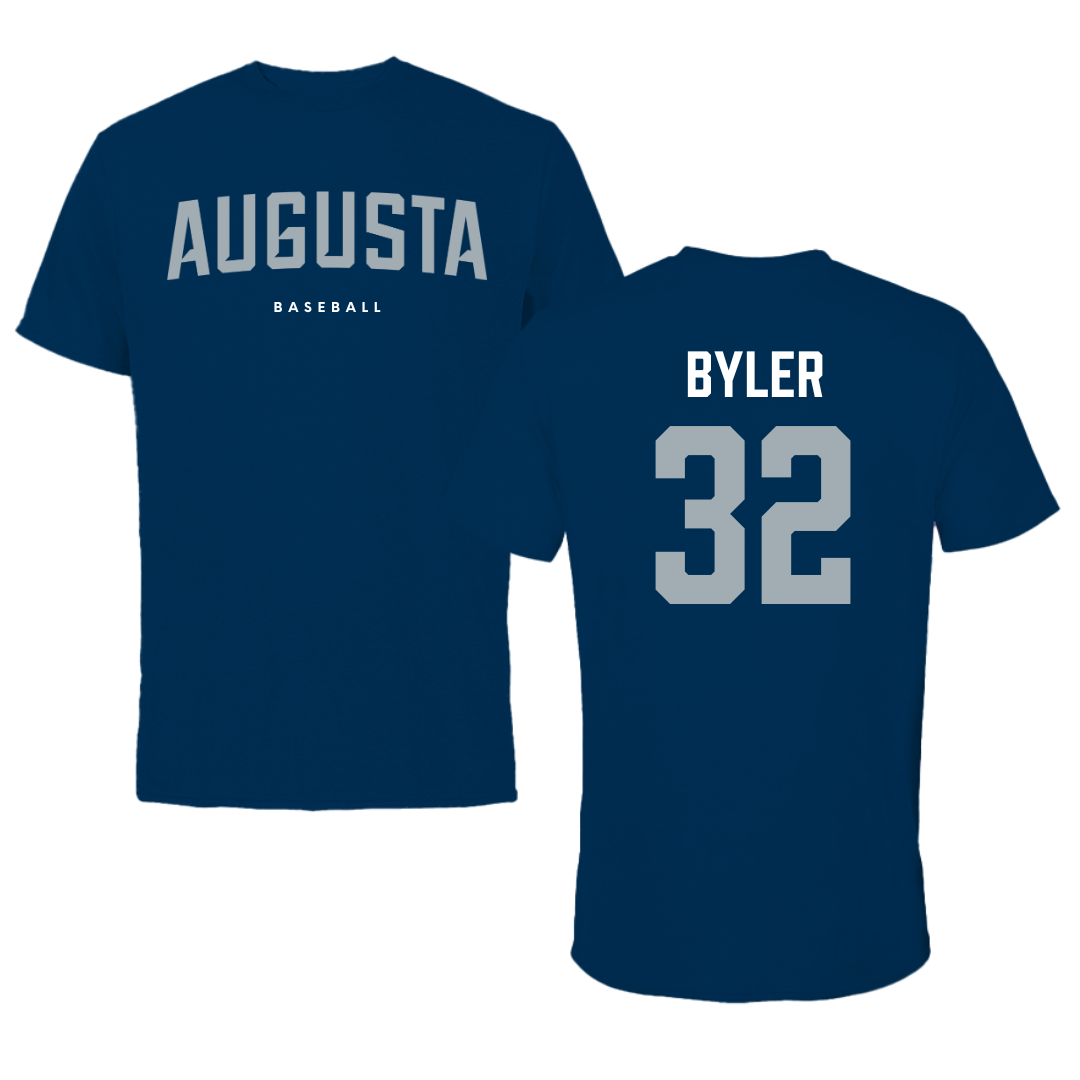 Augusta University Baseball Navy Tee - #32 Brandon Byler
