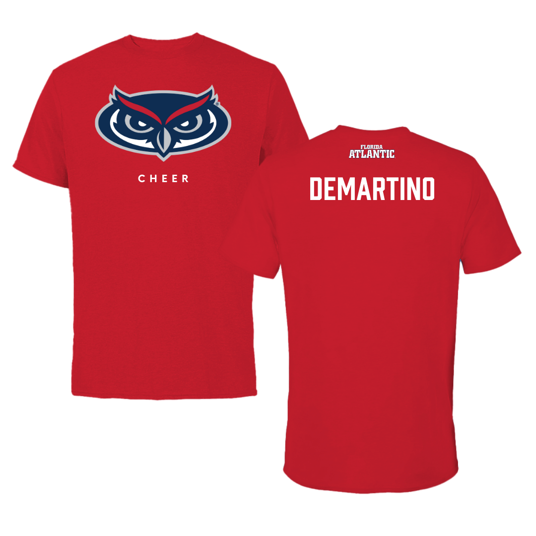 Florida Atlantic University Cheer Red Jersey Tee - Laura DeMartino