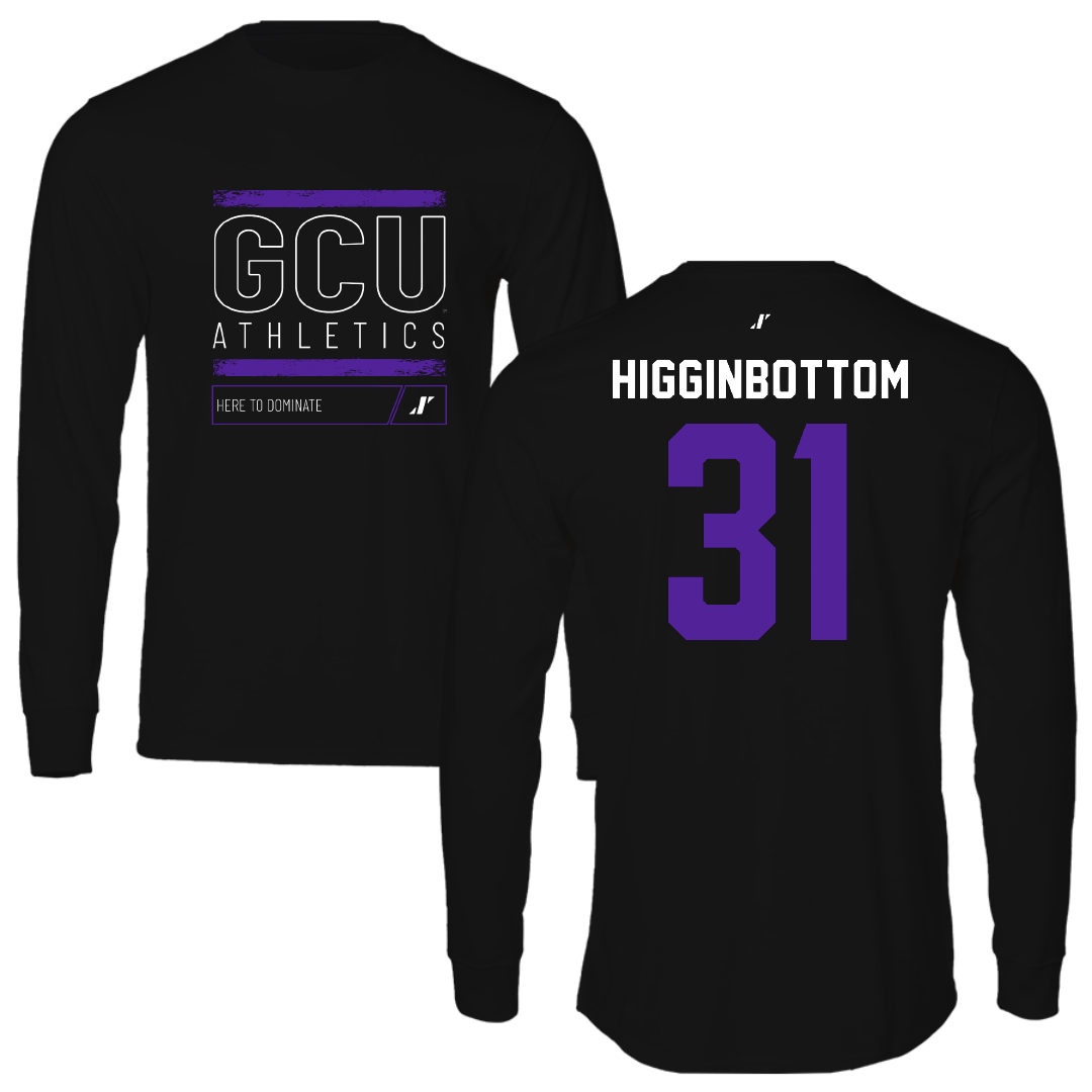 Grand Canyon University Baseball Black Dominate Long Sleeve - #31 Elijah Higginbottom