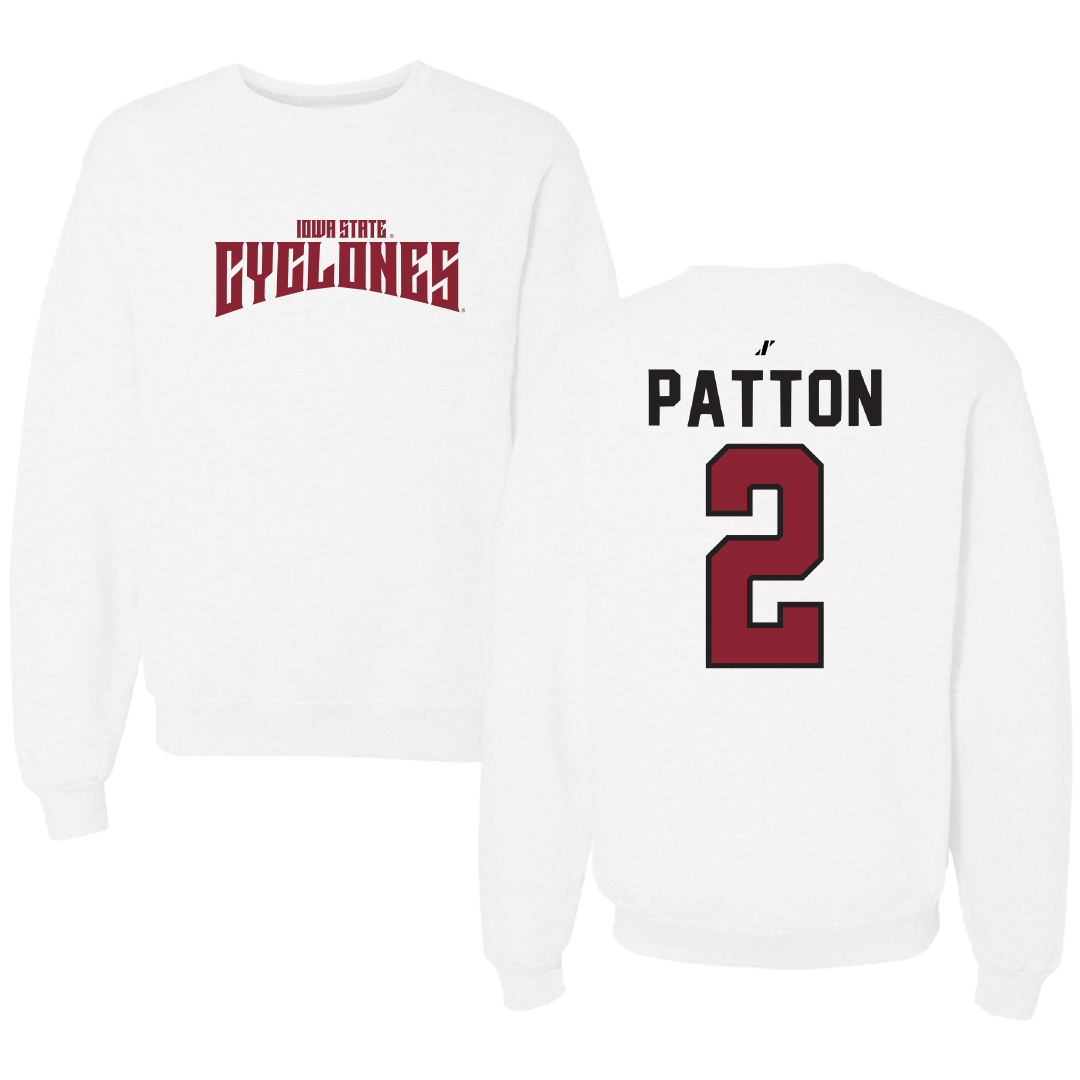 Iowa State University Football White Classic Crewneck - #2 Jamison Patton