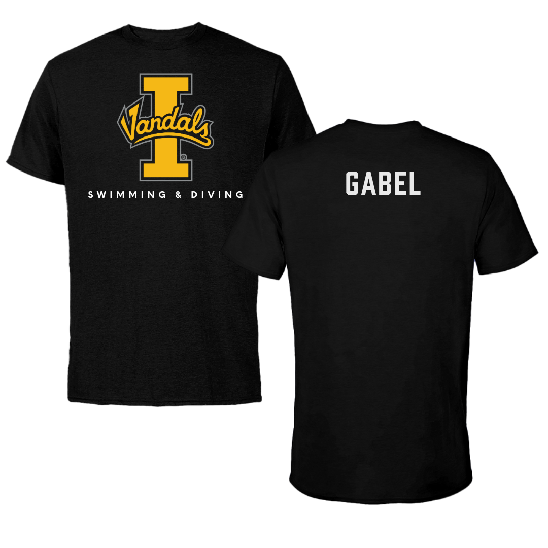 University of Idaho Swimming & Diving Black Vandals Performance Tee - Cadence Gabel