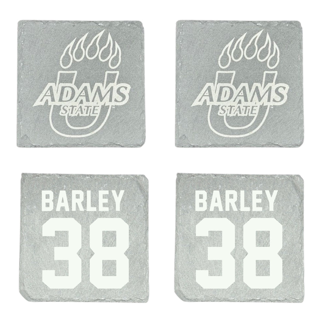 Adams State University Lacrosse Stone Coaster (4 Pack)  - #38 Kai Barley