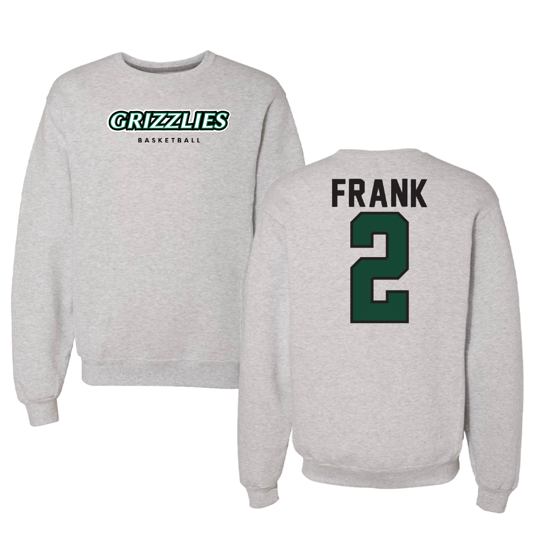 Adams State University Basketball Gray Grizzlies Crewneck - #2 Harrison Frank