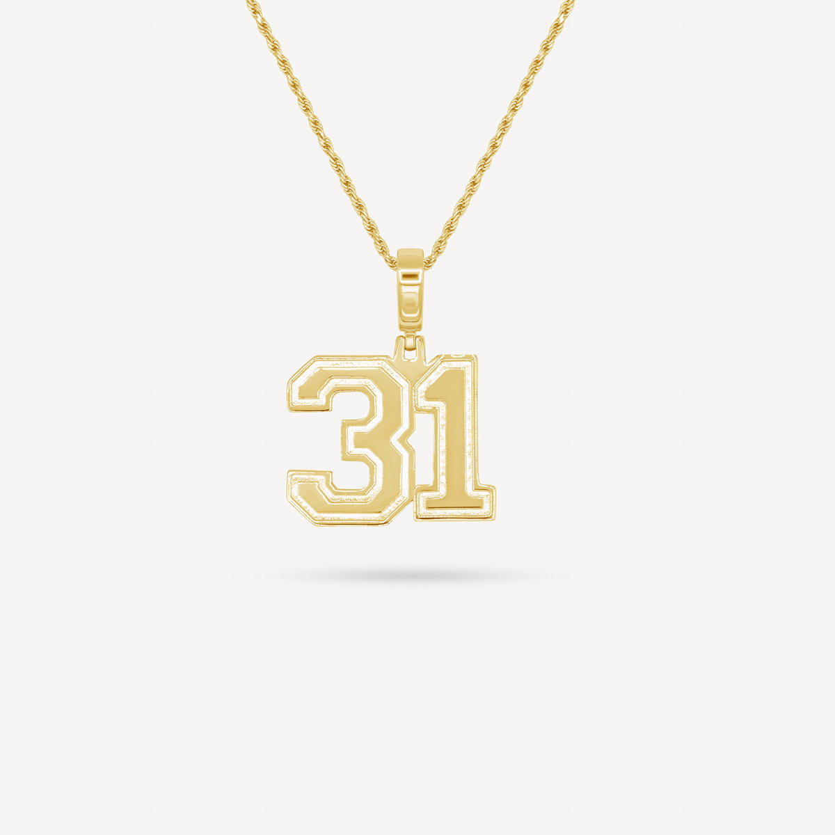 Gold Presidents Pendant and Chain - #31 Andrew Cotten