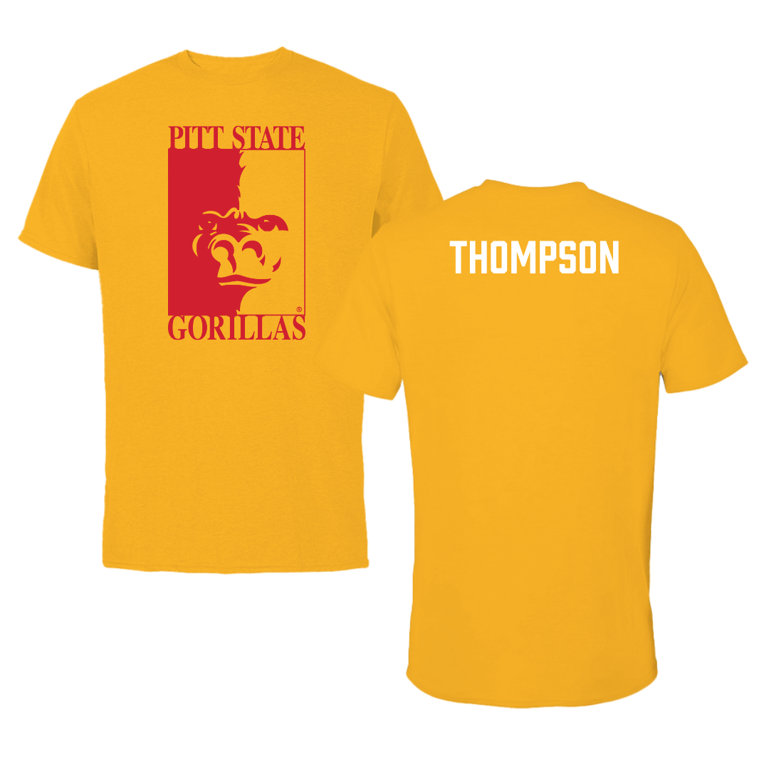 Pittsburg State University TF and XC Gold Tee - Braylon Thompson