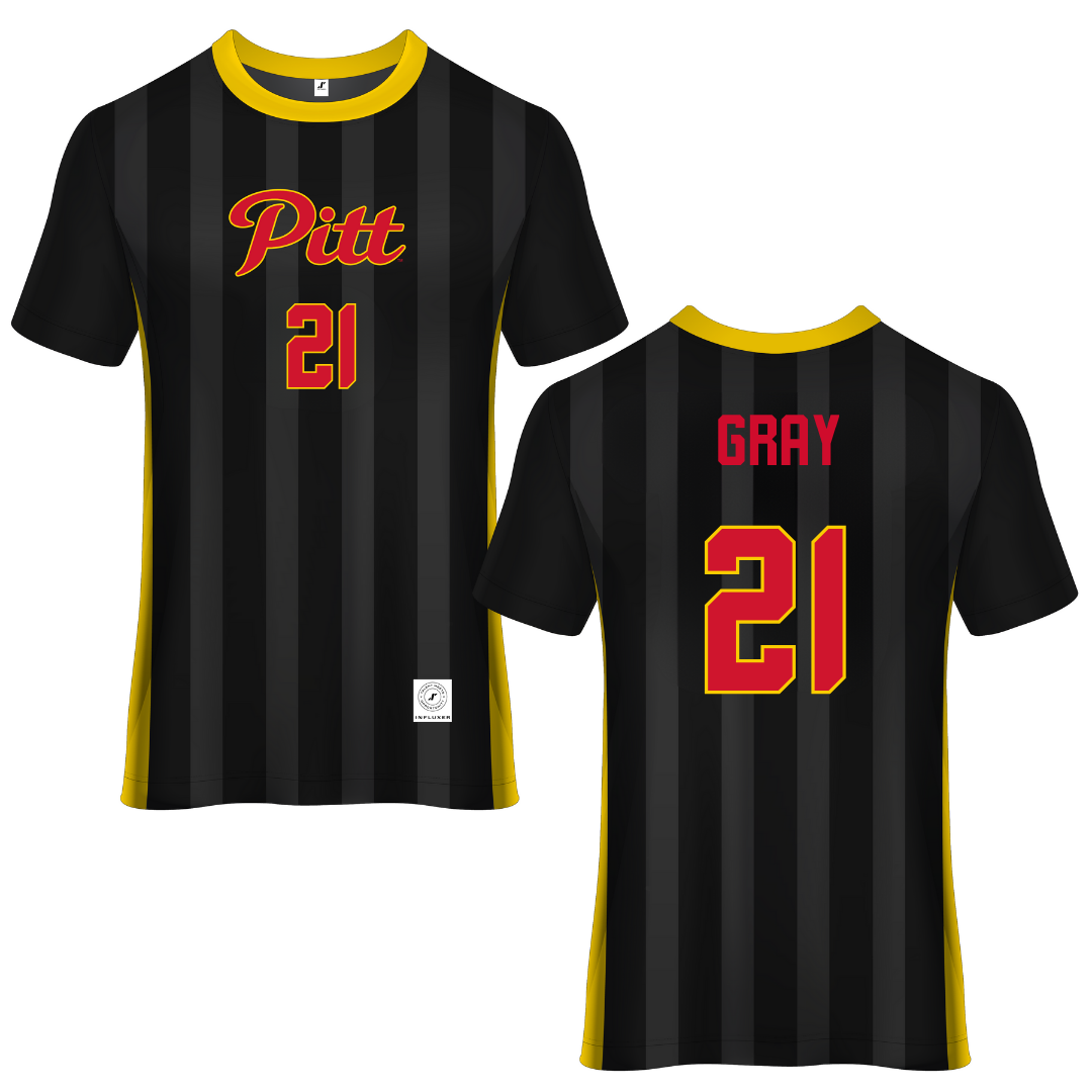 Pittsburg State University Black Soccer Jersey - #21 Trinity Gray