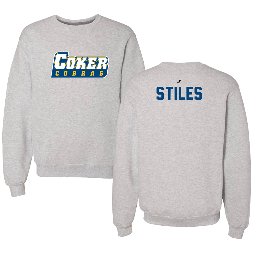 Coker University TF and XC Light Gray Crewneck - Jeffrey Stiles