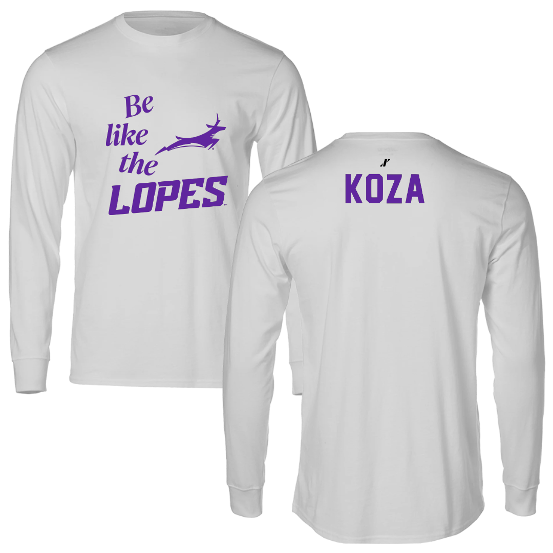 Grand Canyon University Swimming & Diving Light Gray Be Like Us Performance Long Sleeve - Tim Koza